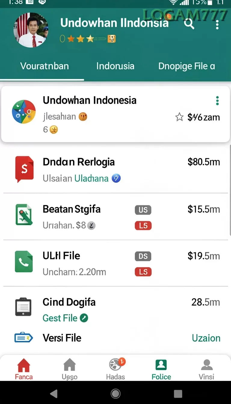 Cuplikan layar PGSPLAY — aktivitas