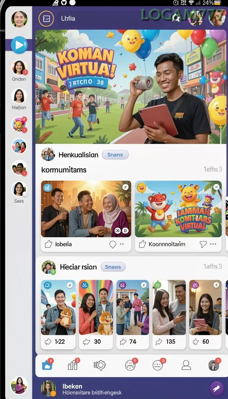 Cuplikan layar PGSPLAY — halaman utama