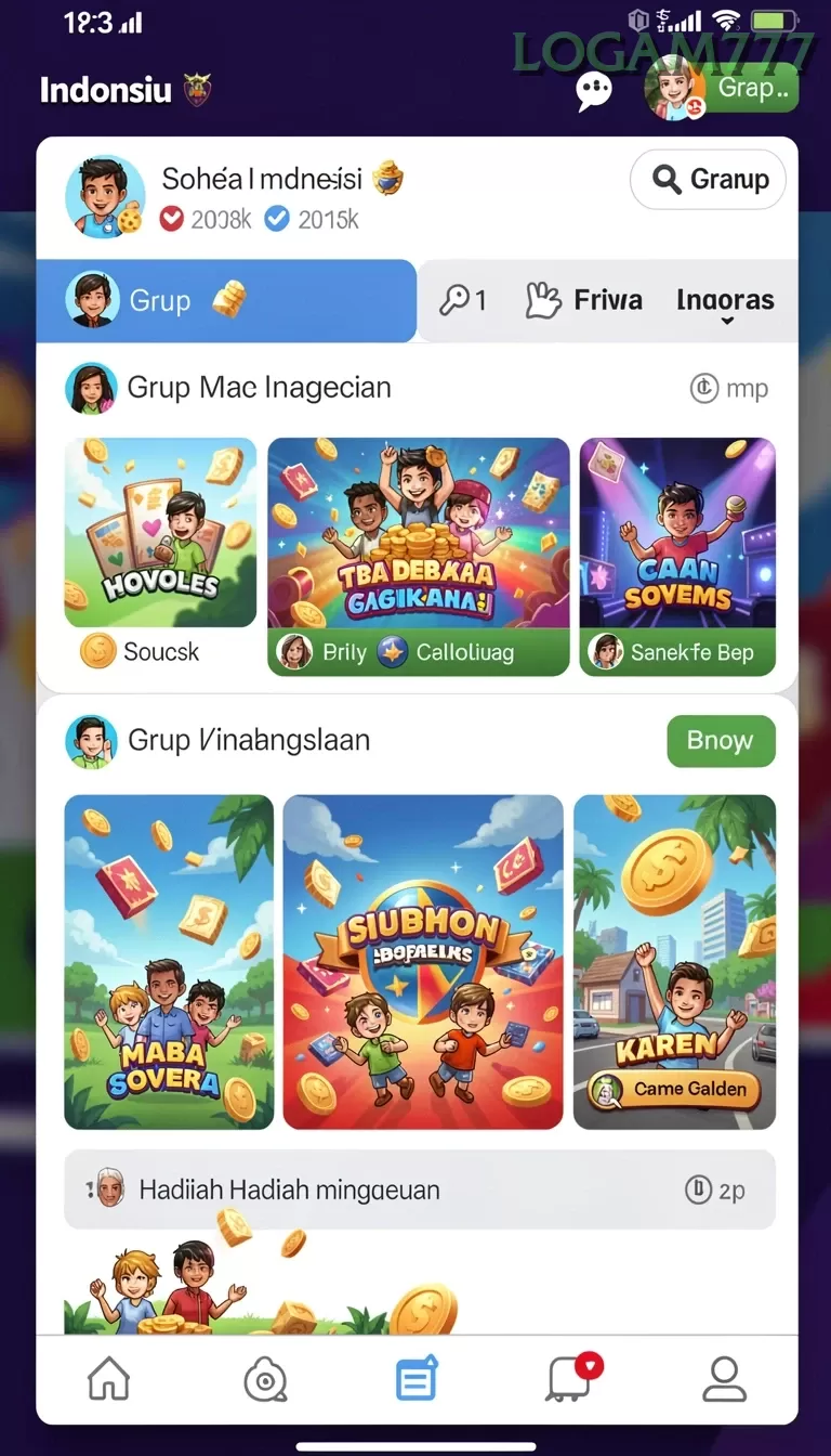 Cuplikan layar PGSPLAY — pengaturan akun